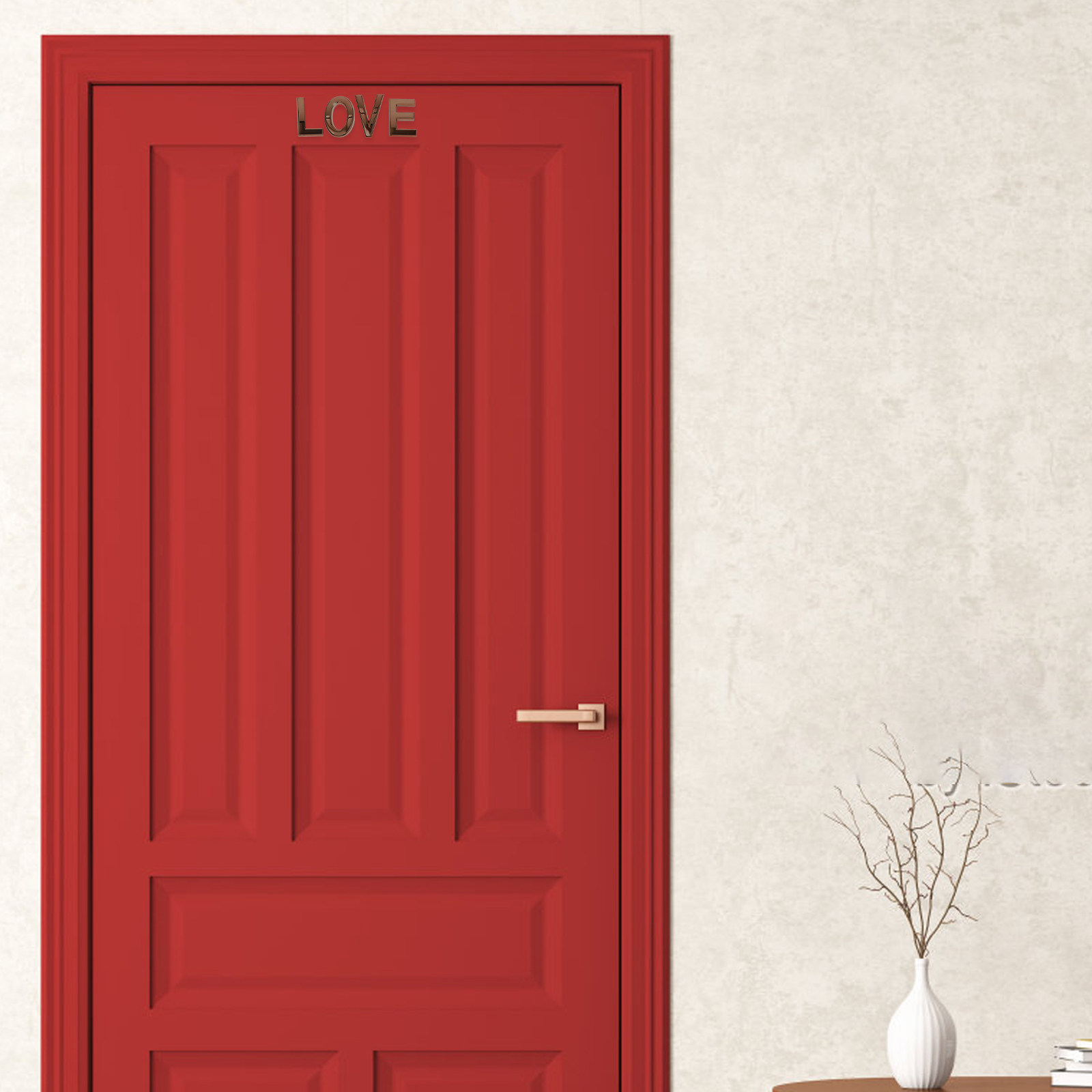 Wooden Letter Sign - 26Pcs Letter Signs Adhesive Alphabet Decal