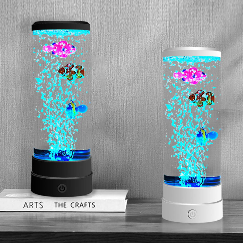 Home Decor Lamp - Simulated LED Multi-color Bubble Fish Atmosphere