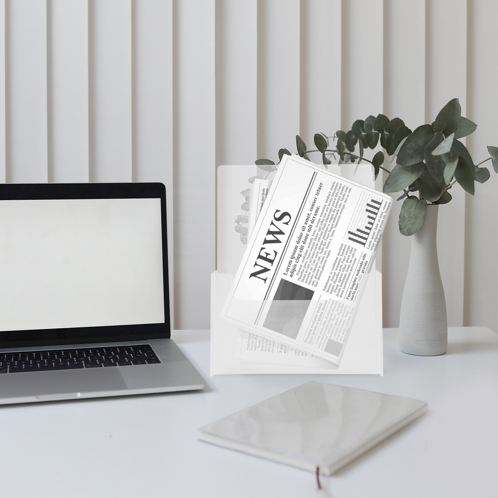 Home Decor Brochure - Clear Acrylic Display Stand for Brochures