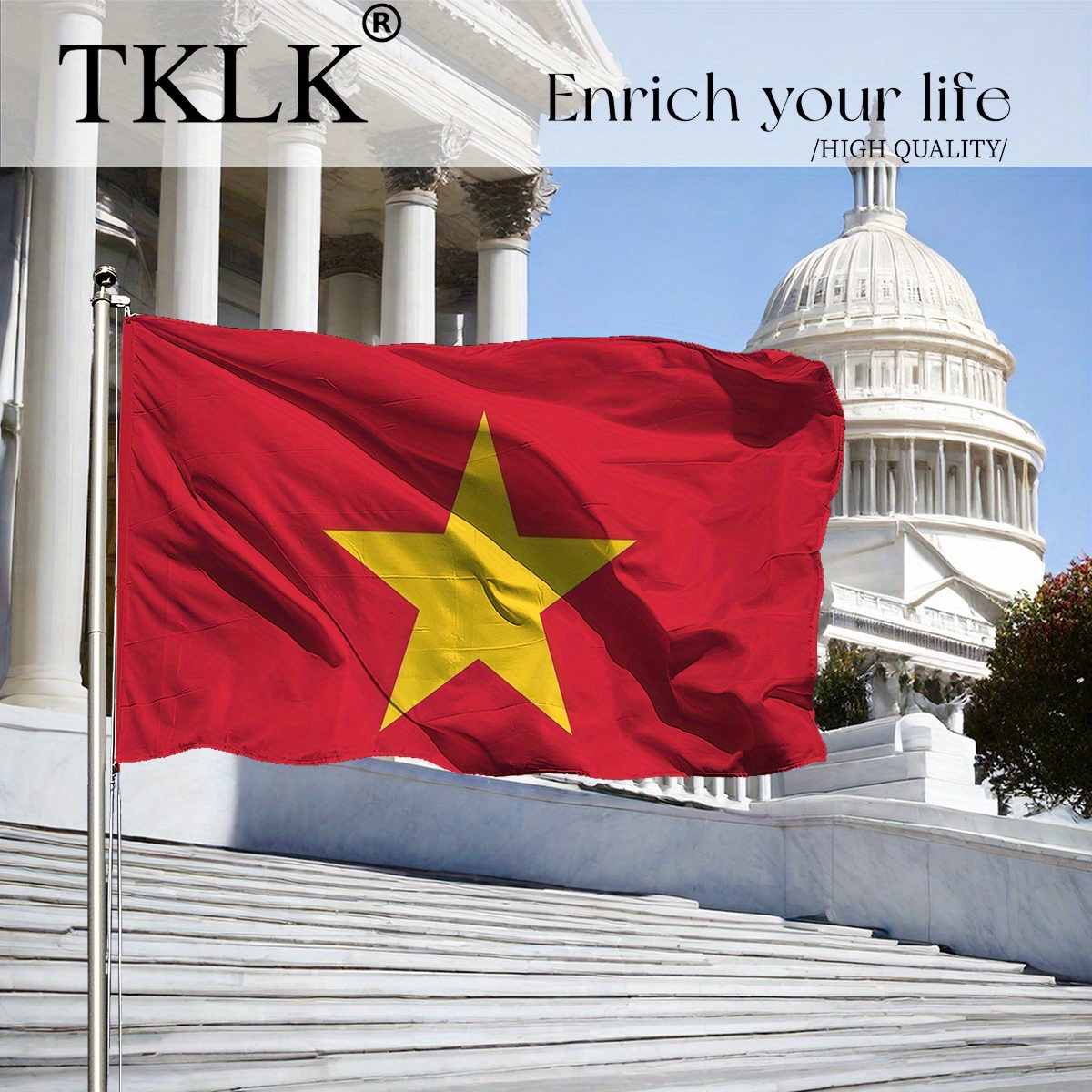 Home Decor Vietnam - 1pc Vietnam Flag - 35.43x59.06inch Durable