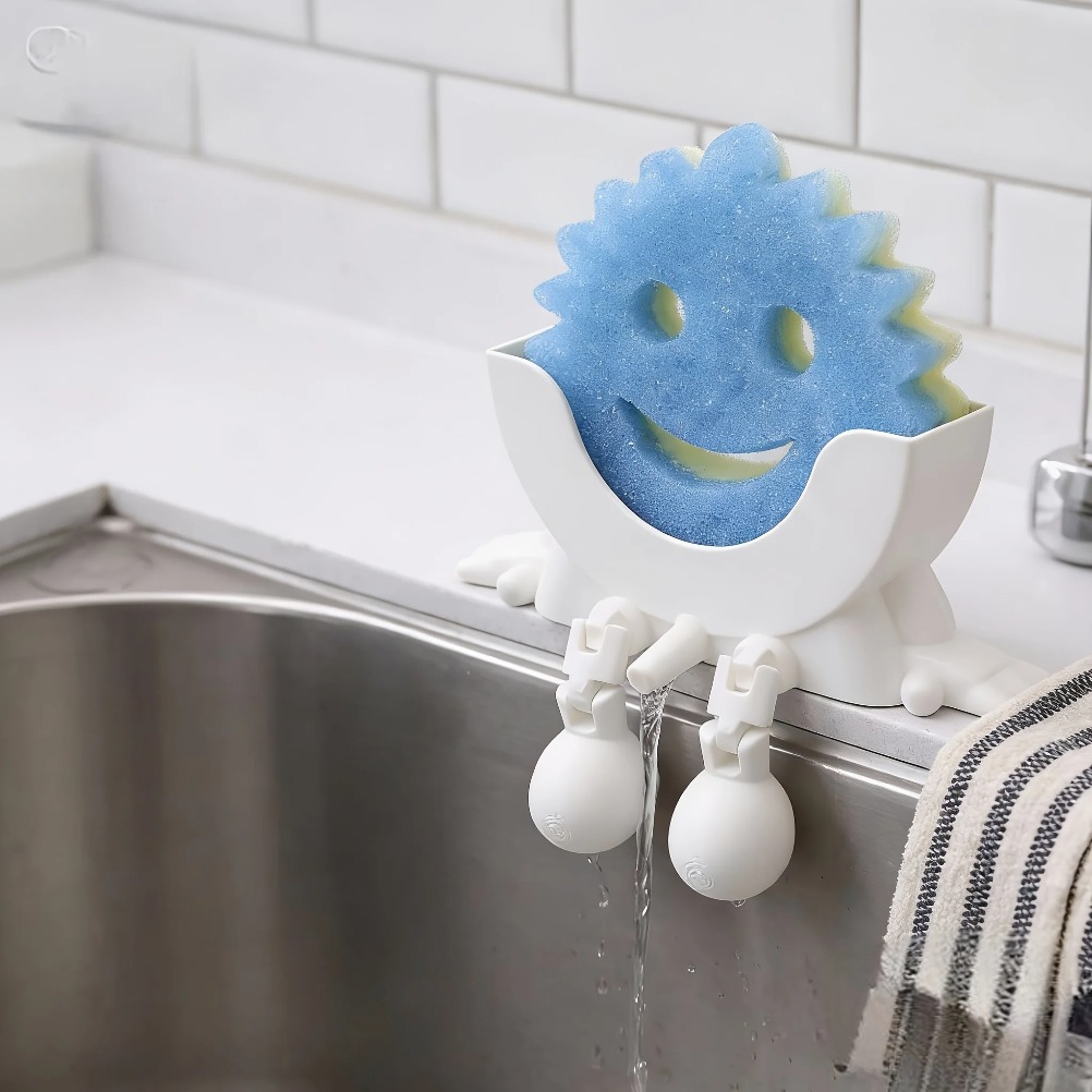 Home Decor Kolkata - Drainable Soap & Sponge Holder 2-in-1