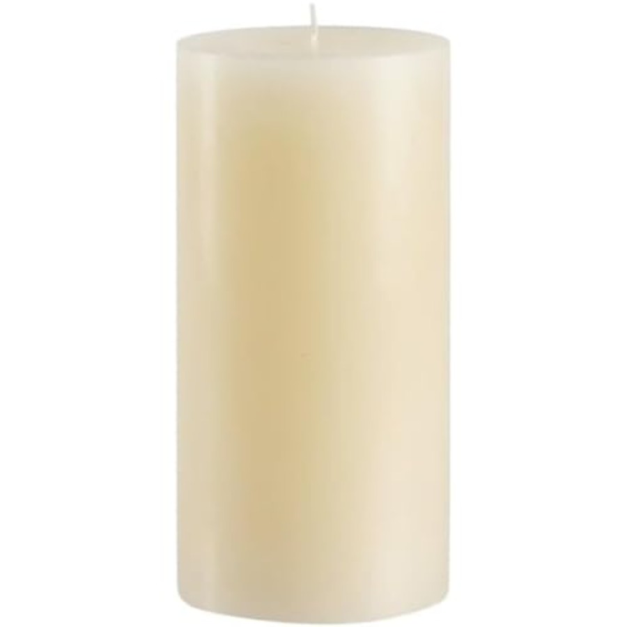 Home Decor Handmade - Dripless Vanilla Scented Ivory Pillar Candle,
