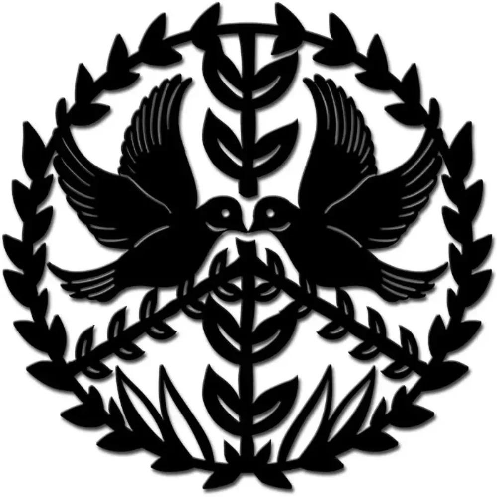 Home Decor Brand - Brand Dove Olive Branch Metal Wall