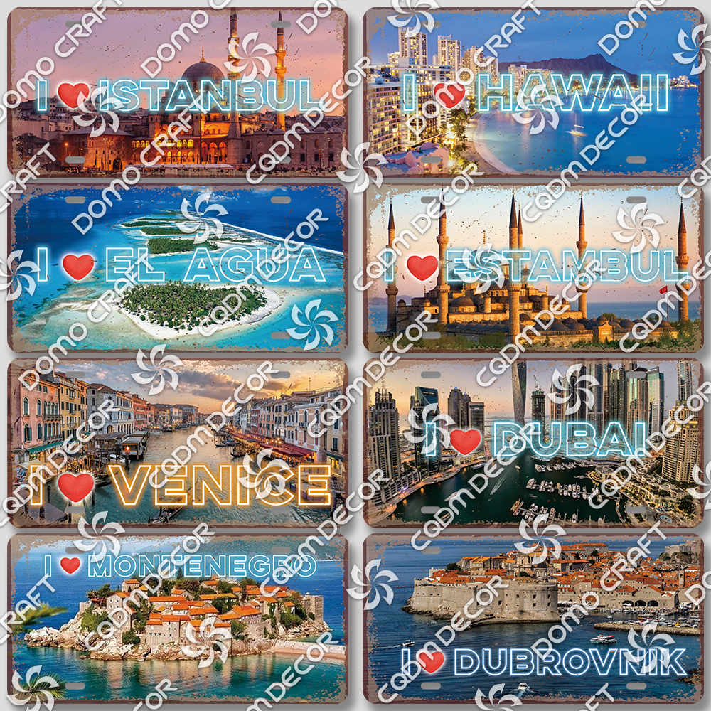 Home Decor Vietnam - Famous City Landscape Poster License Plate