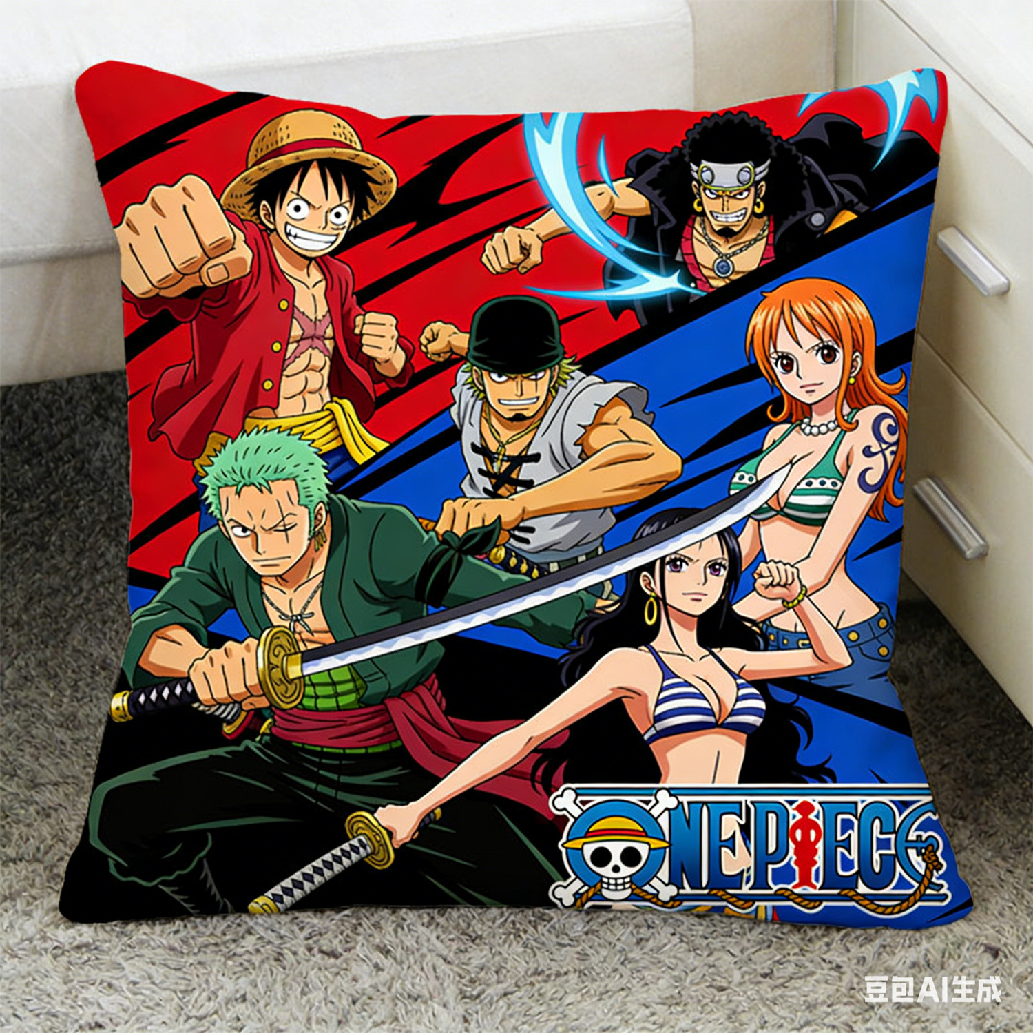 Home Decor Online - One Piece Pillow Cover, Anime Fan