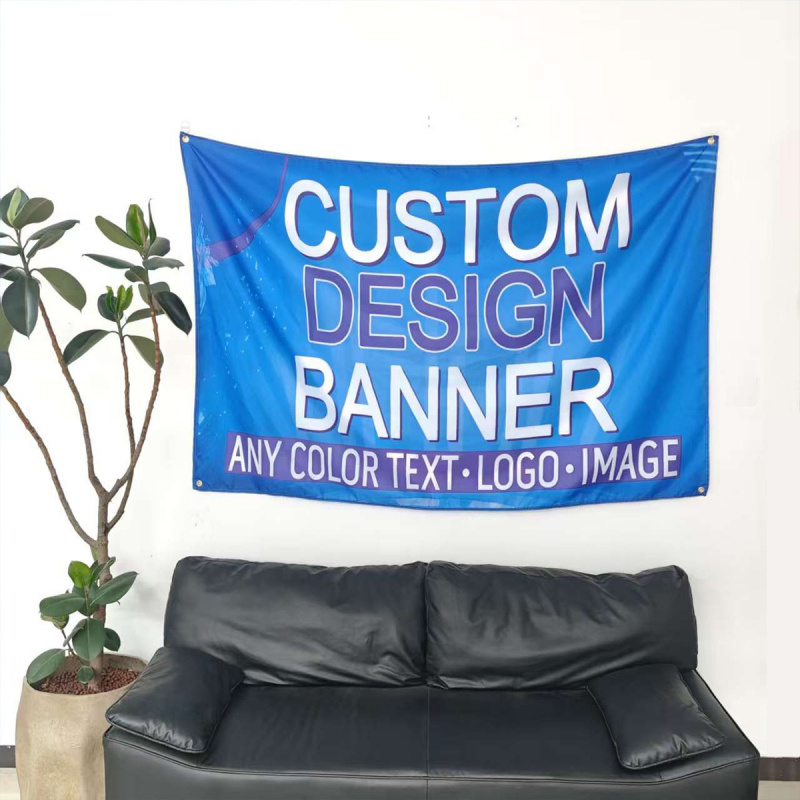 Home Decor Logo Design - Custom Polyester Banner for Indoor &
