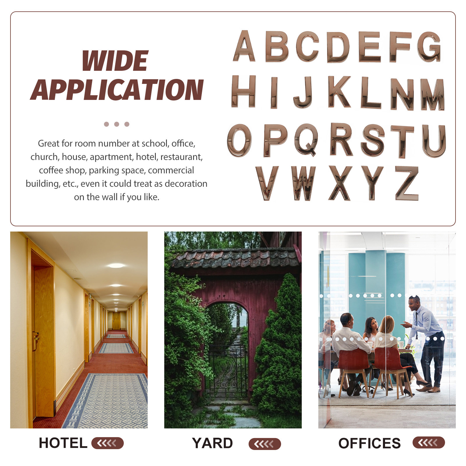 26Pcs Letter Signs Adhesive Al - Wooden Letter Sign review and price