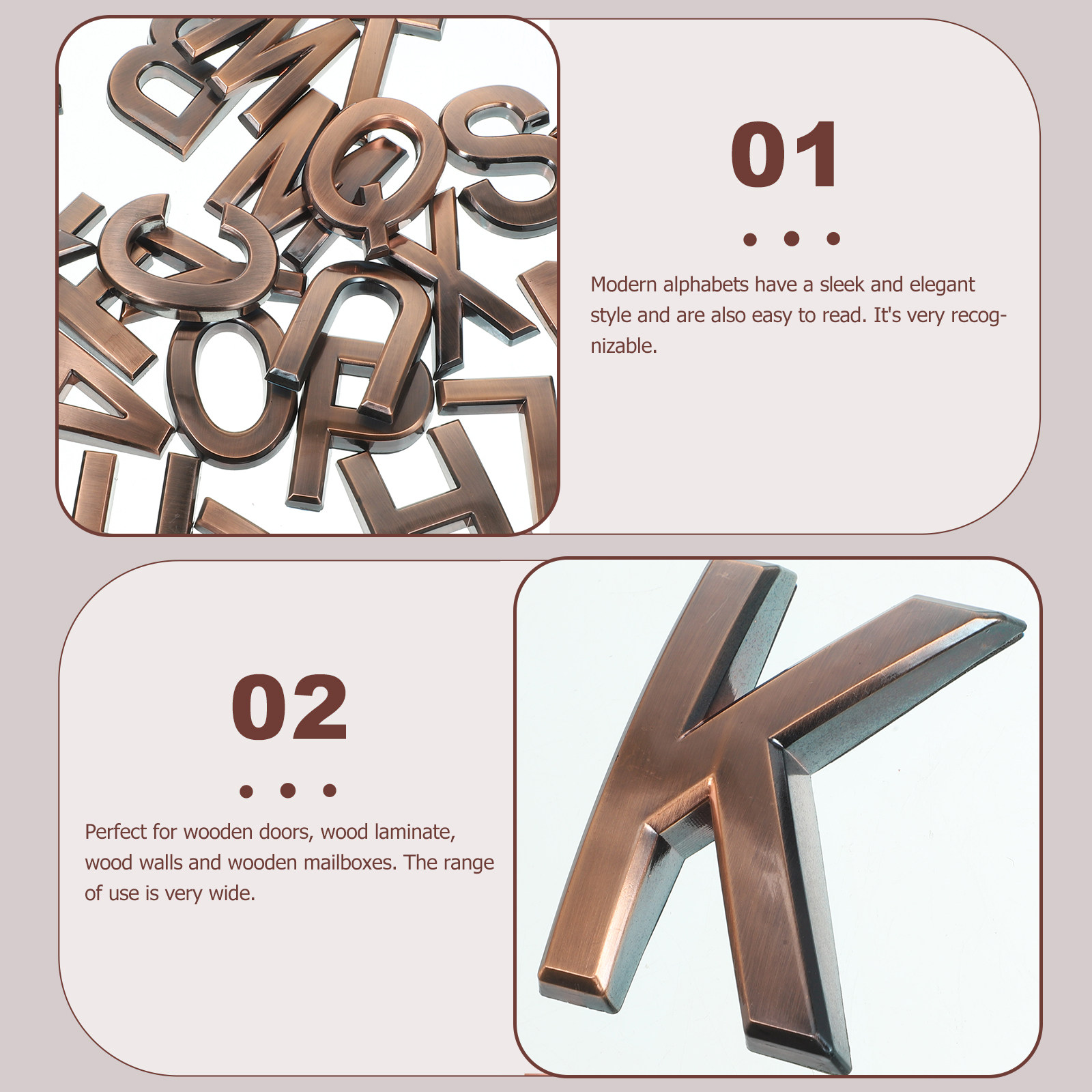 26Pcs Letter Signs Adhesive Al - Wooden Letter Sign review and price