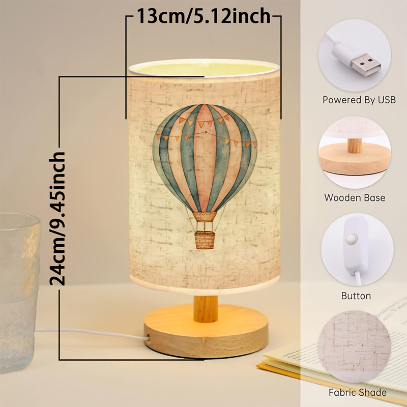 Hot Air Balloon Printed Minima - Home Decor Lamp review and price
