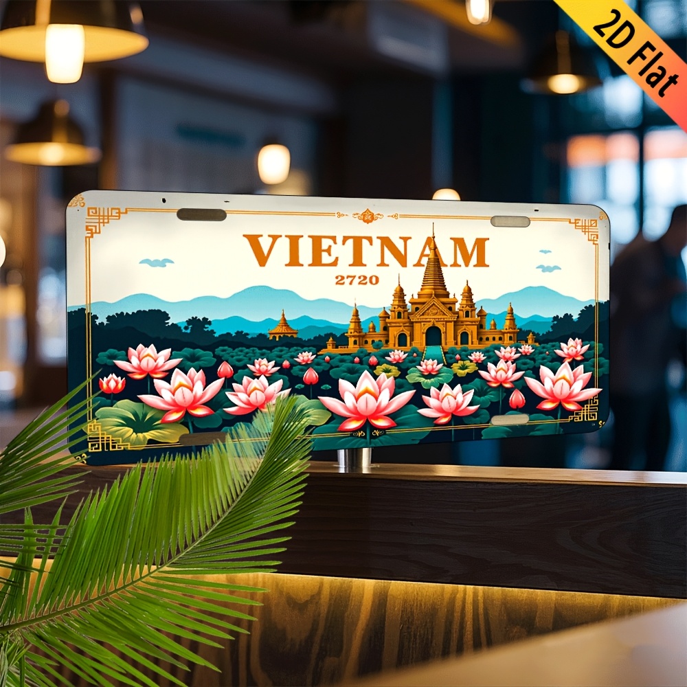 Aluminum Painting Vintage Viet - Home Decor Vietnam review and price
