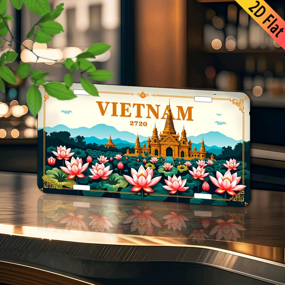 Aluminum Painting Vintage Viet - Home Decor Vietnam review and price