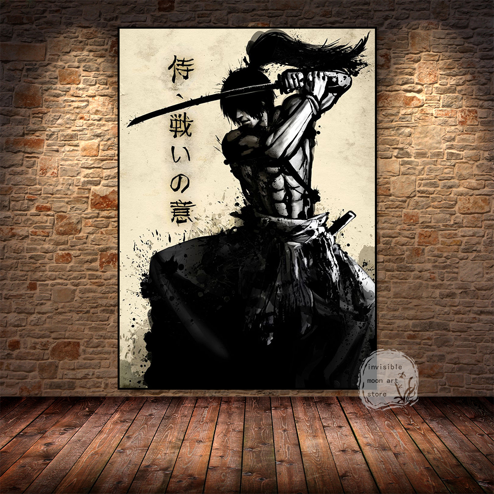 Retro Japanese Warrior Bushido - Home Decor Vietnam review and price