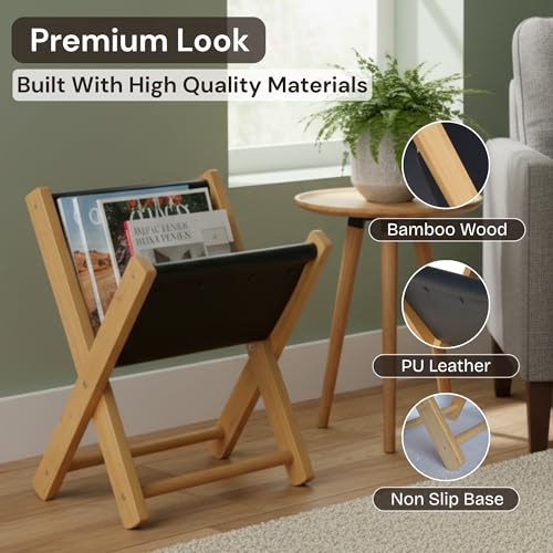 Wooden Floor Magazine Stand Wi - Home Decor Brochure review and price