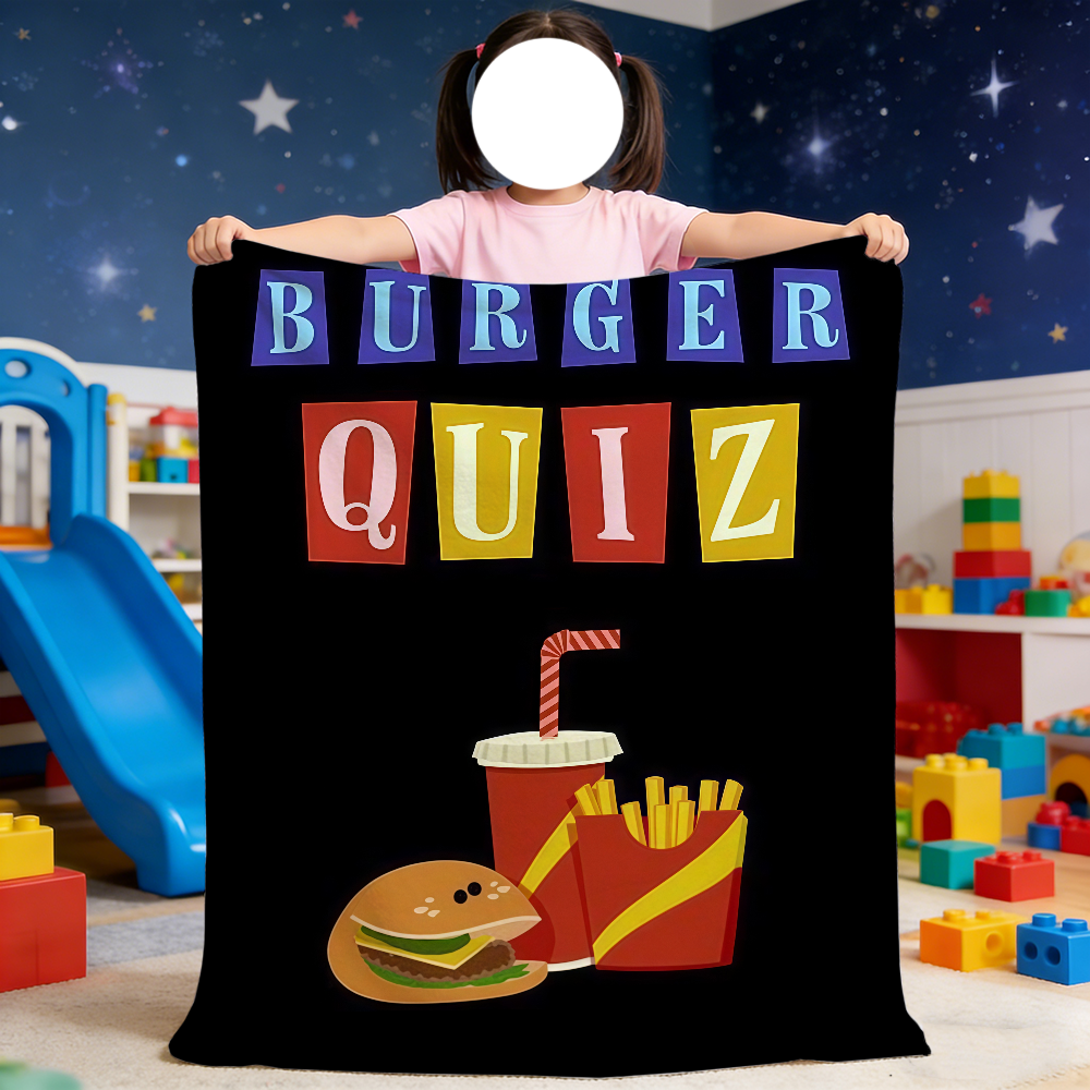 Burger Quiz Blanket For Soft T - Home Decor Quiz Free review and price