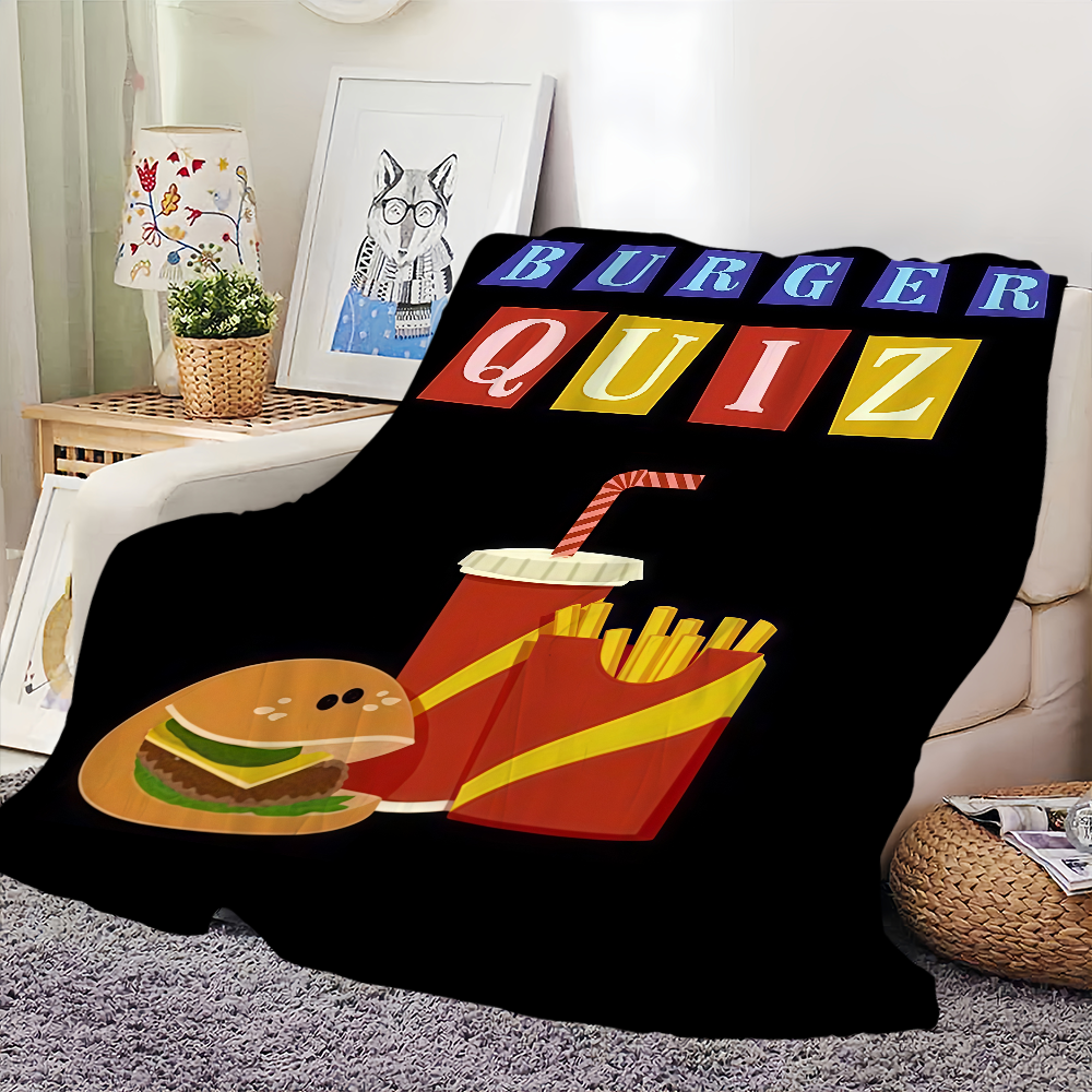 Burger Quiz Blanket For Soft T - Home Decor Quiz Free review and price