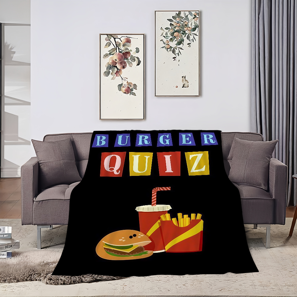 Burger Quiz Blanket For Soft T - Home Decor Quiz Free review and price