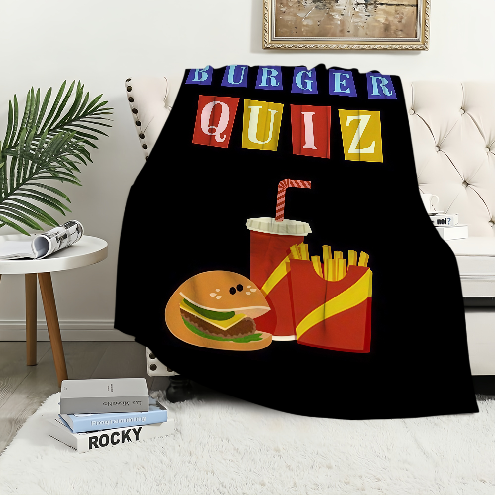 Burger Quiz Blanket For Soft T - Home Decor Quiz Free review and price