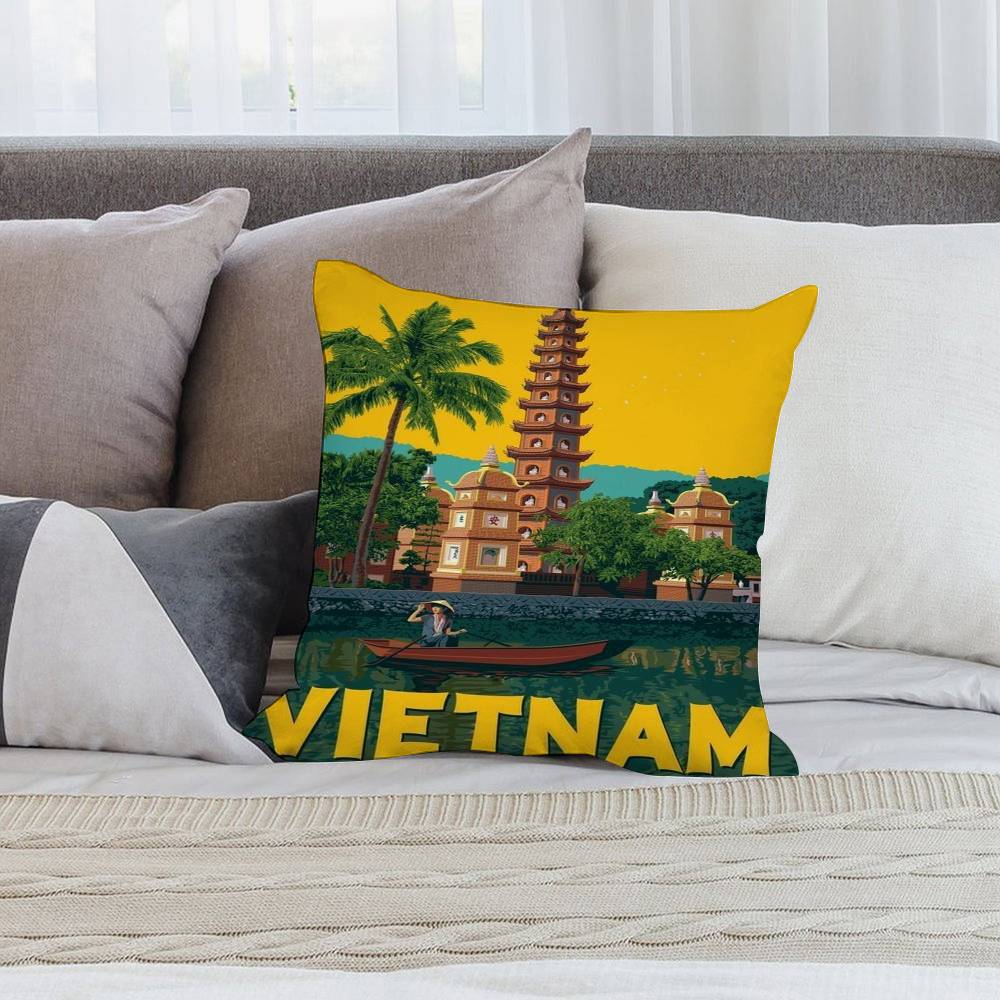 Vietnam Style Pillow Case Shor - Home Decor Vietnam review and price