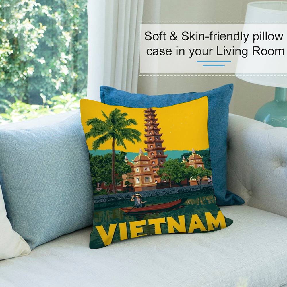 Vietnam Style Pillow Case Shor - Home Decor Vietnam review and price