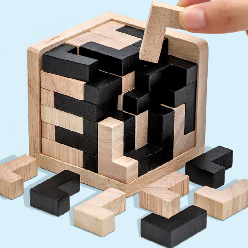 3D Cube Puzzle Luban Interlock - Wooden Letter Sign review and price