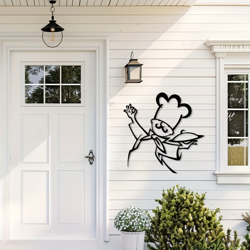 1 Chef Metal Wall Art-Black Ki - Home Decor Logo Design review and price