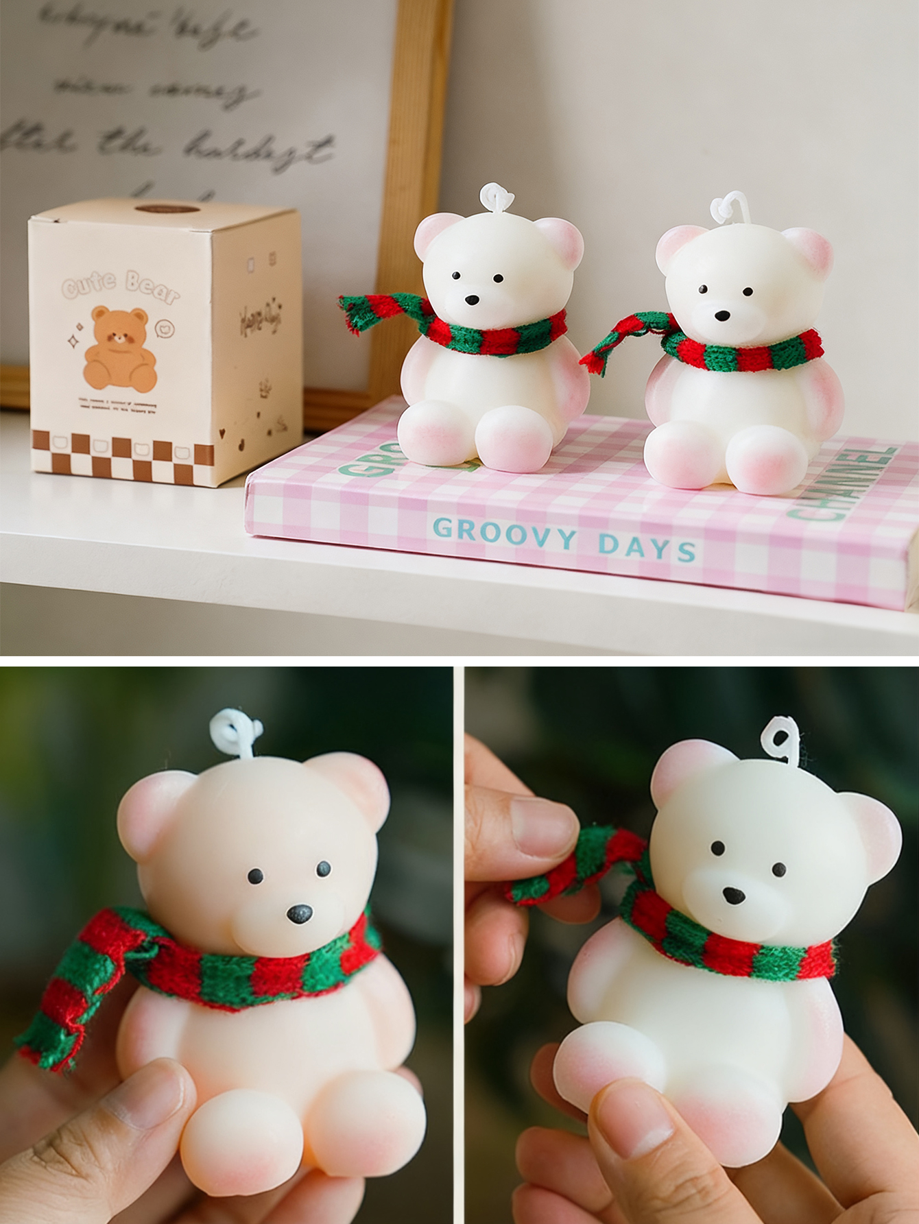 Handmade Cute Bear Scented Can - Home Decor Handmade review and price