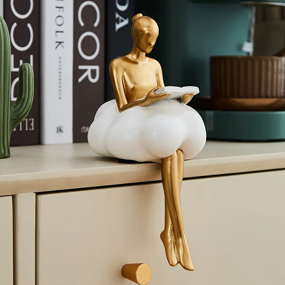 Cloud Girl Sculpture Abstract  - Home Decor Brand review and price