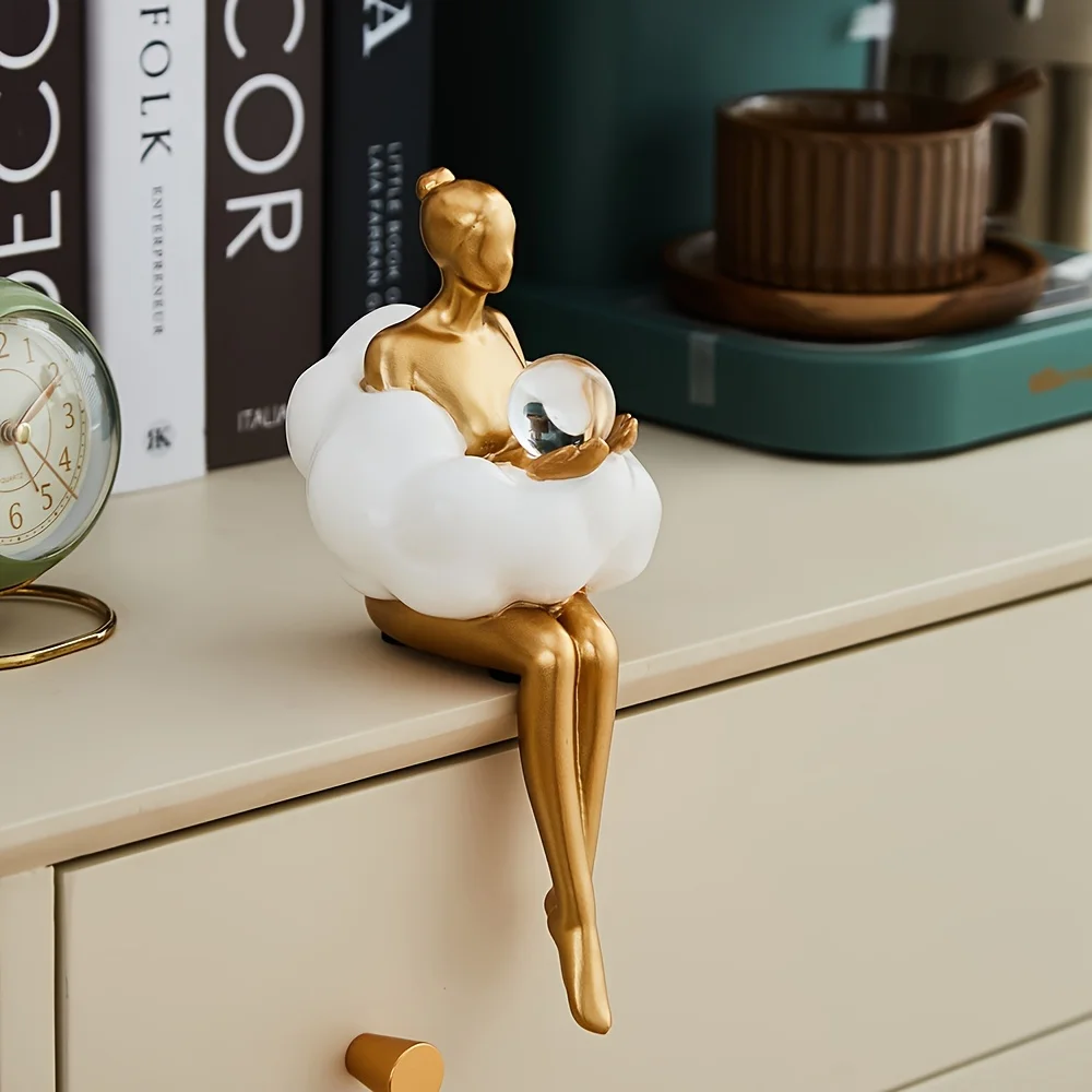 Cloud Girl Sculpture Abstract  - Home Decor Brand review and price