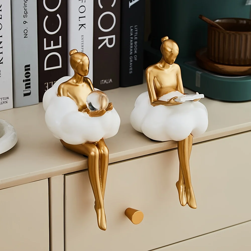Cloud Girl Sculpture Abstract  - Home Decor Brand review and price