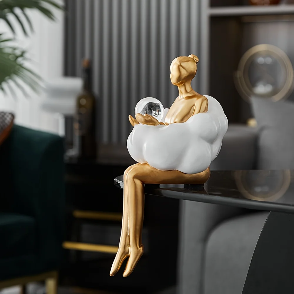 Cloud Girl Sculpture Abstract  - Home Decor Brand review and price