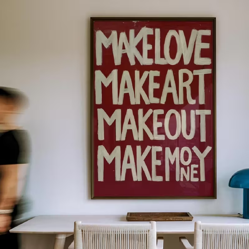 Modern,Retro Self Made Love Ki - Home Decor Handmade review and price