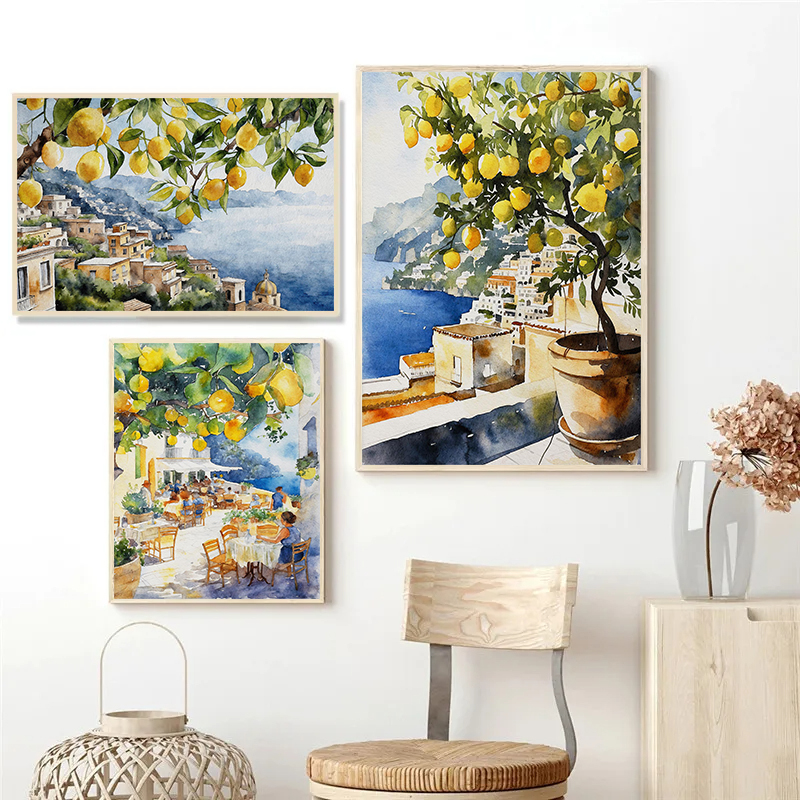Paris Rome Santorini Coastal C - Home Decor Vietnam review and price