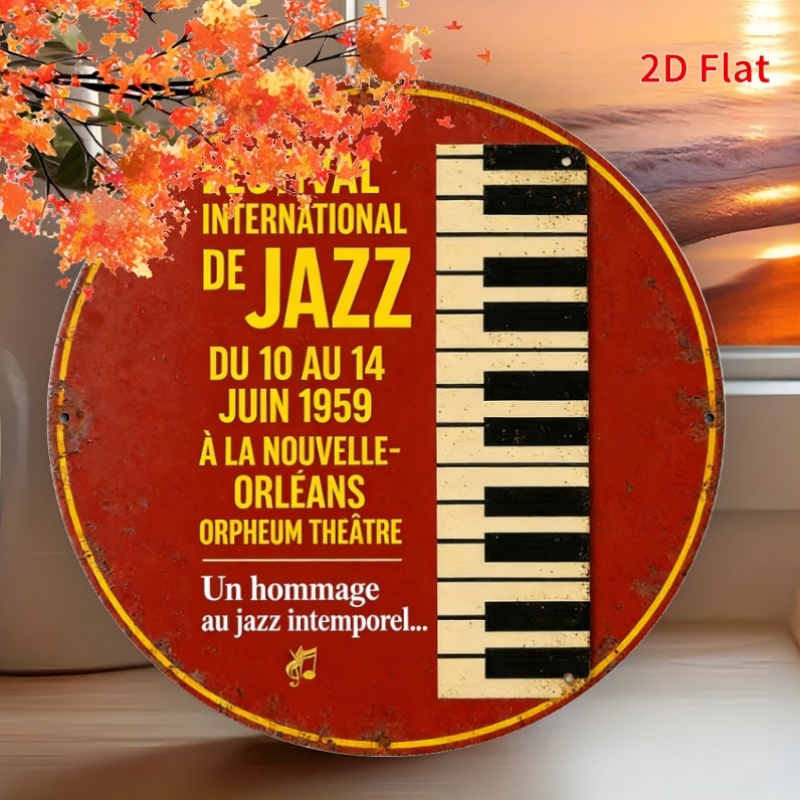2D Flat-1pc-Jazz Music Festiva - Home Decor New Orleans review and price
