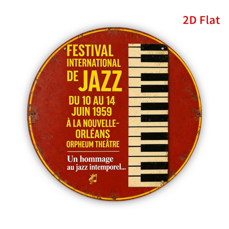 2D Flat-1pc-Jazz Music Festiva - Home Decor New Orleans review and price