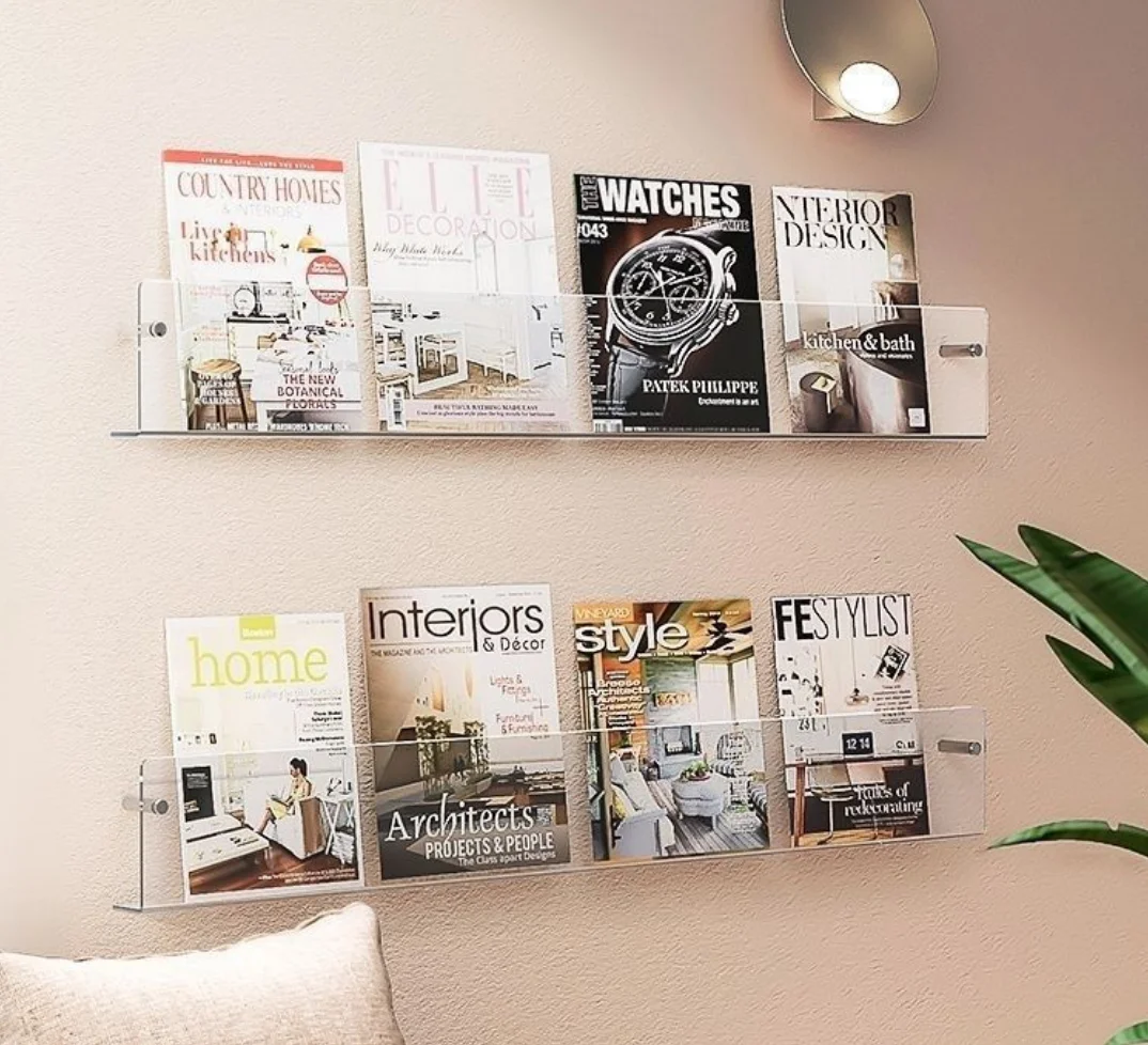 Acrylic Newspapers Book Magazi - Home Decor Brochure review and price