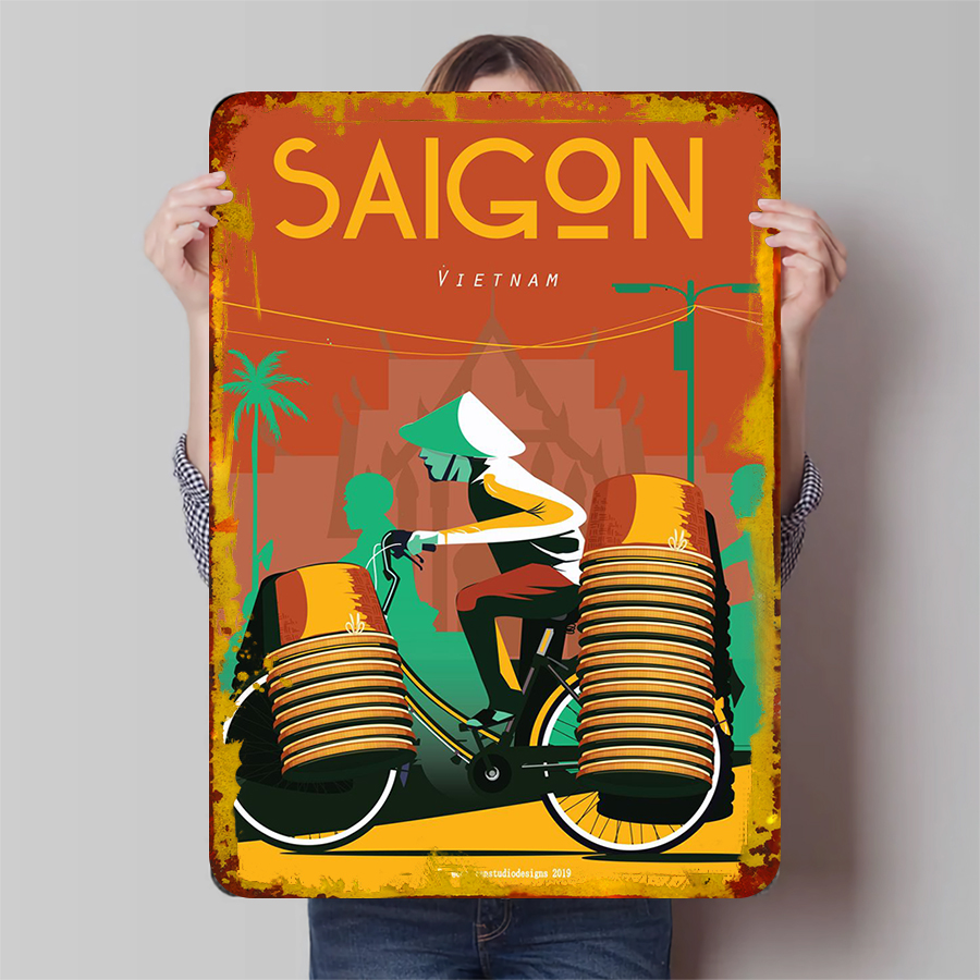 Saigon Vietnam Bicycle Vendor  - Home Decor Vietnam review and price