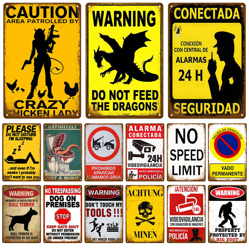 Assorted Funny Warning Caution - Home Decor Kit review and price