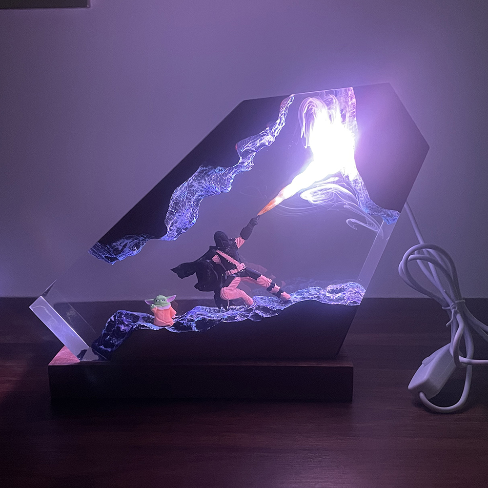 Table Resin Lamp Sci-fi Figure - Home Decor Lamp review and price