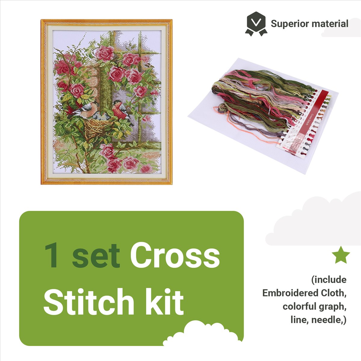 DIY Handmade Needlework Set Em - Home Decor Handmade review and price