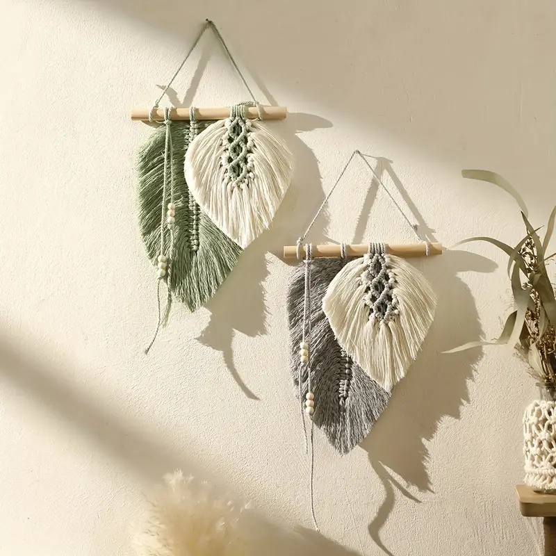 Handmade Macrame Leaf Wall Han - Home Decor Handmade review and price
