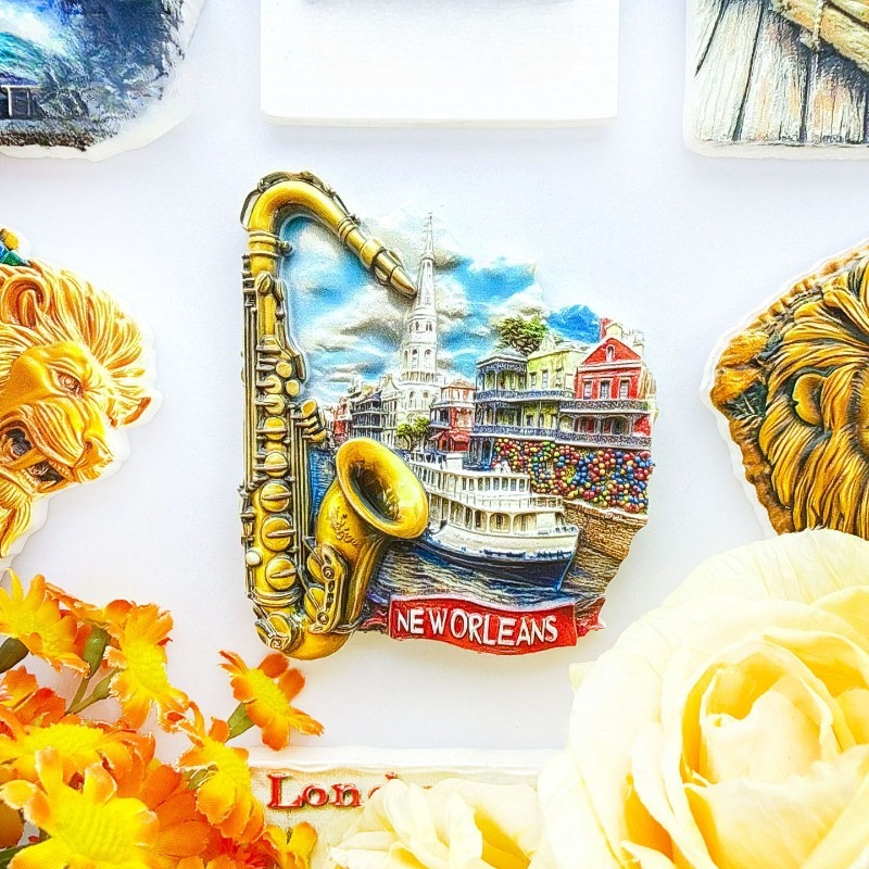 New Orleans Sax Fridge Magnet  - Home Decor New Orleans review and price