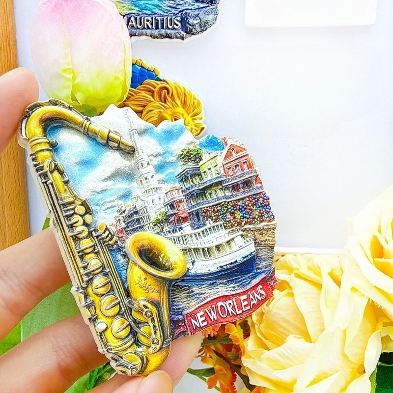 New Orleans Sax Fridge Magnet  - Home Decor New Orleans review and price
