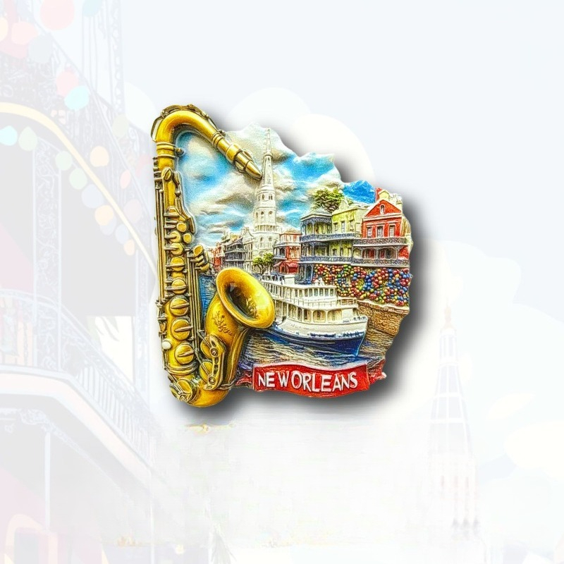 New Orleans Sax Fridge Magnet  - Home Decor New Orleans review and price