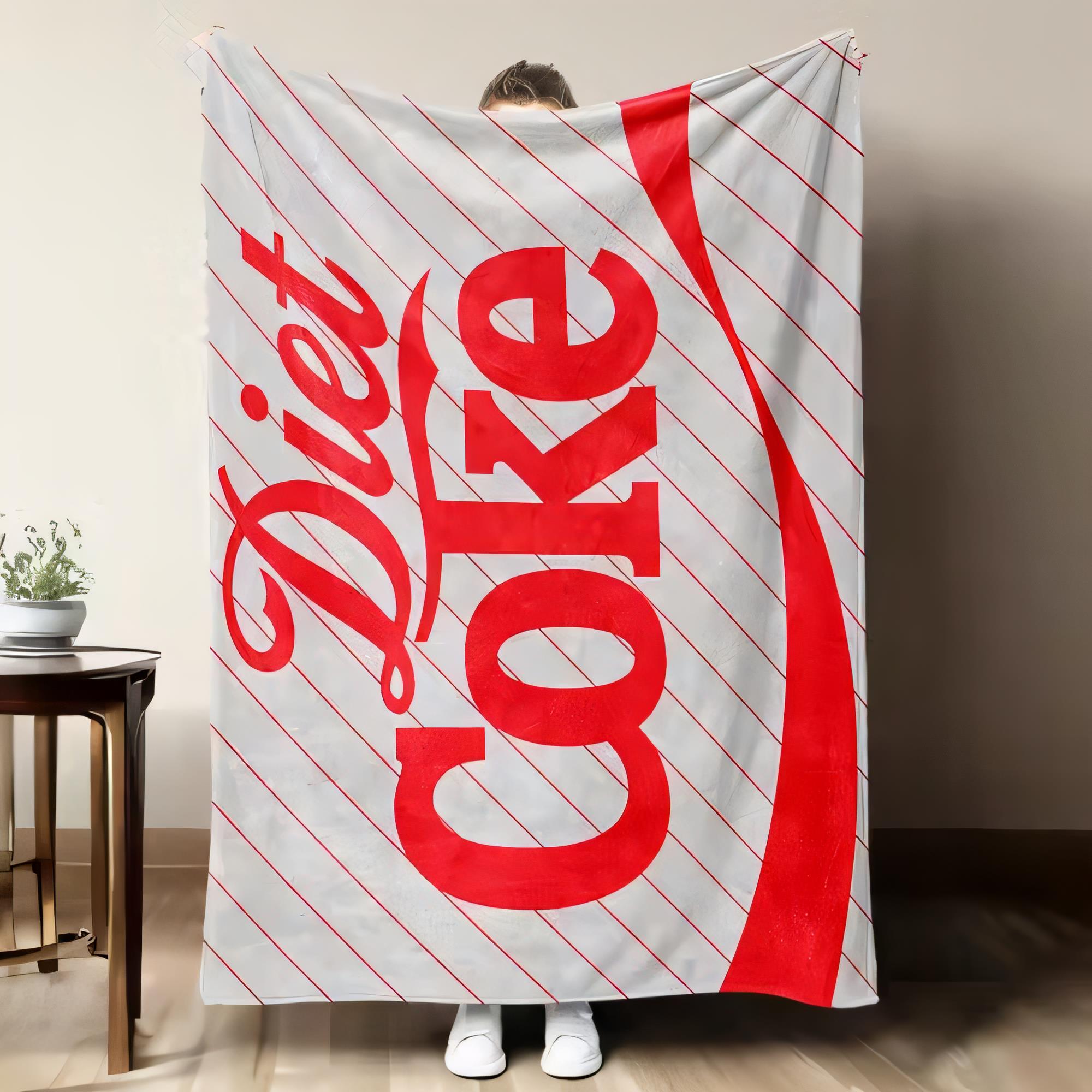 Diet Coke Logo Blanket Soft Co - Home Decor Logo Design review and price