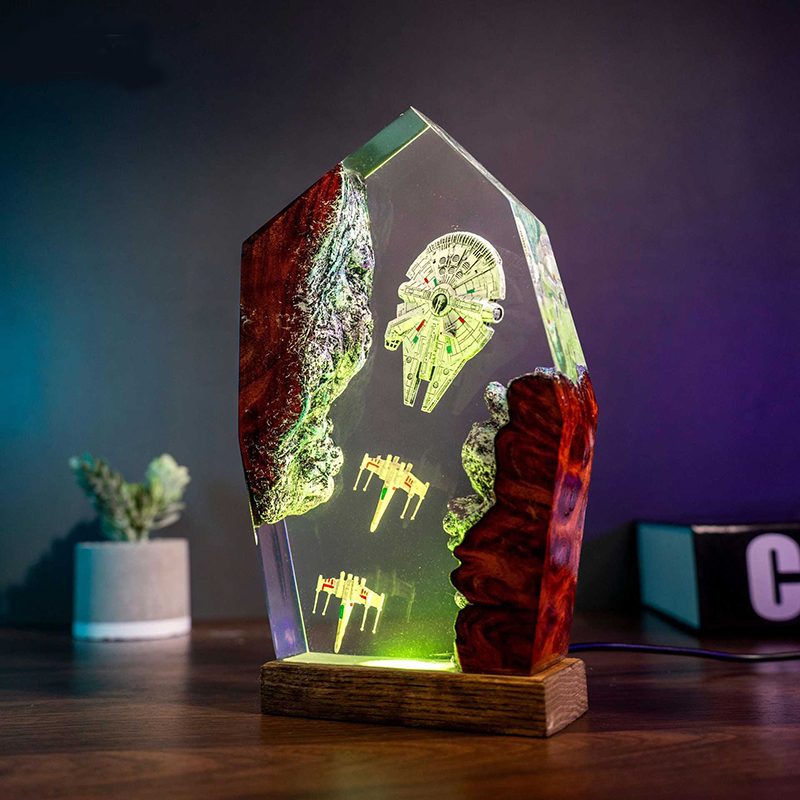 Table Resin Lamp Universe War  - Home Decor Lamp review and price