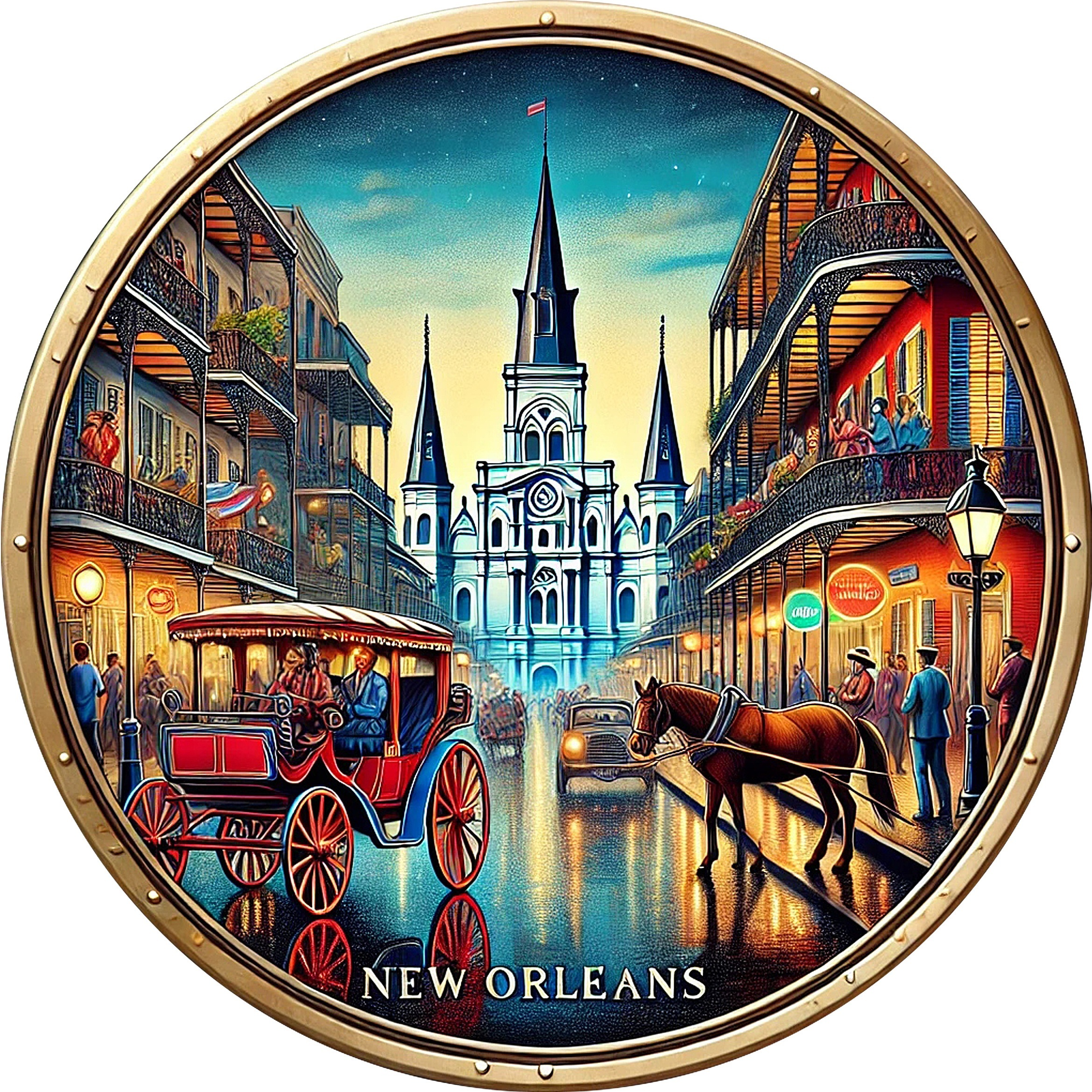 2D Metal Sign New Orleans Vint - Home Decor New Orleans review and price