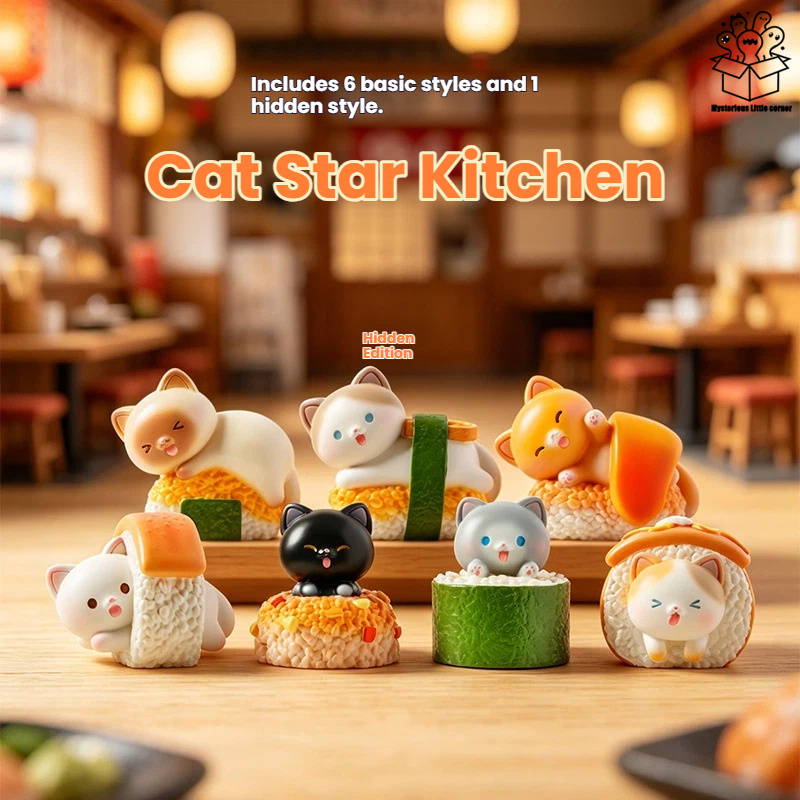 Kawaii Action Figure Sushi Cat - Home Decor Online review and price