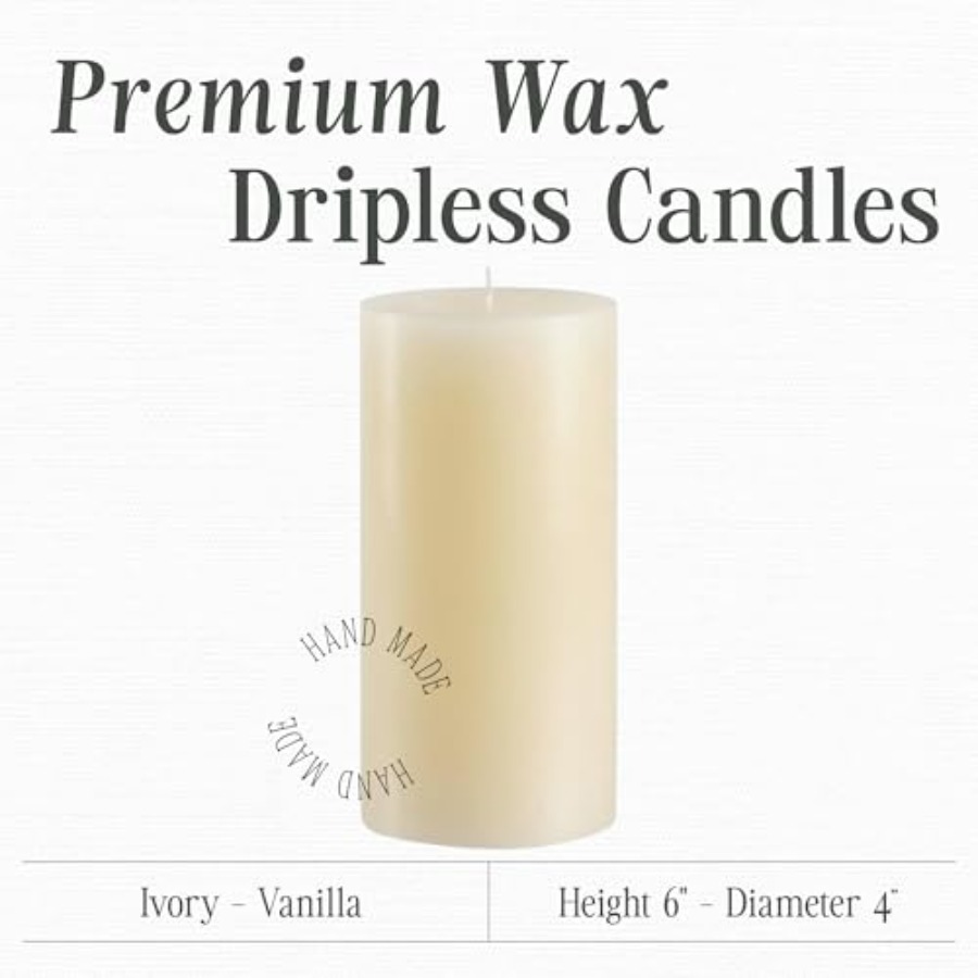 Dripless Vanilla Scented Ivory - Home Decor Handmade review and price
