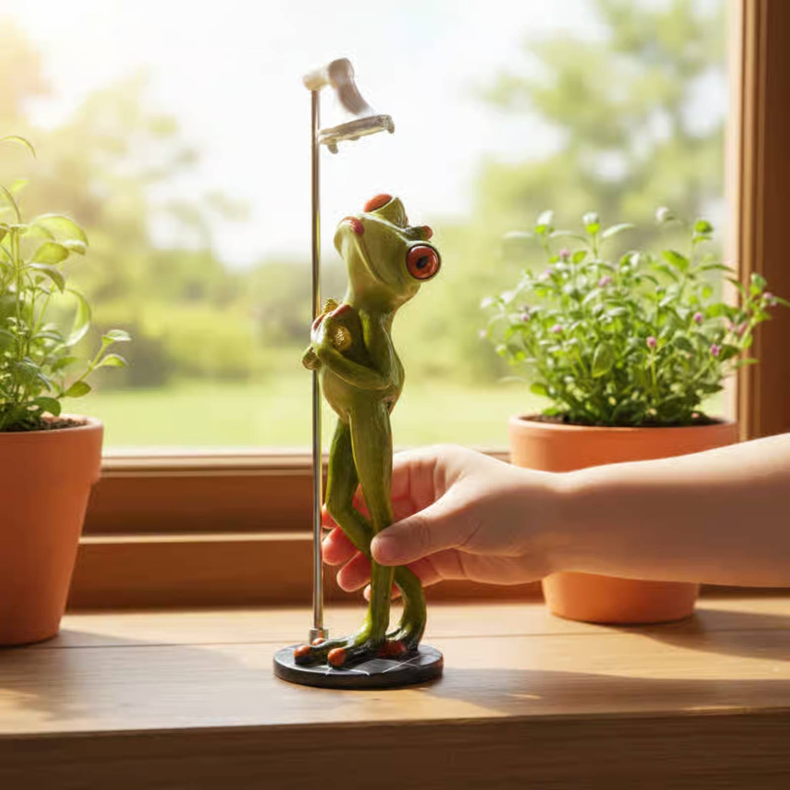 Showering Frog Figurine Novelt - Home Decor Lamp review and price