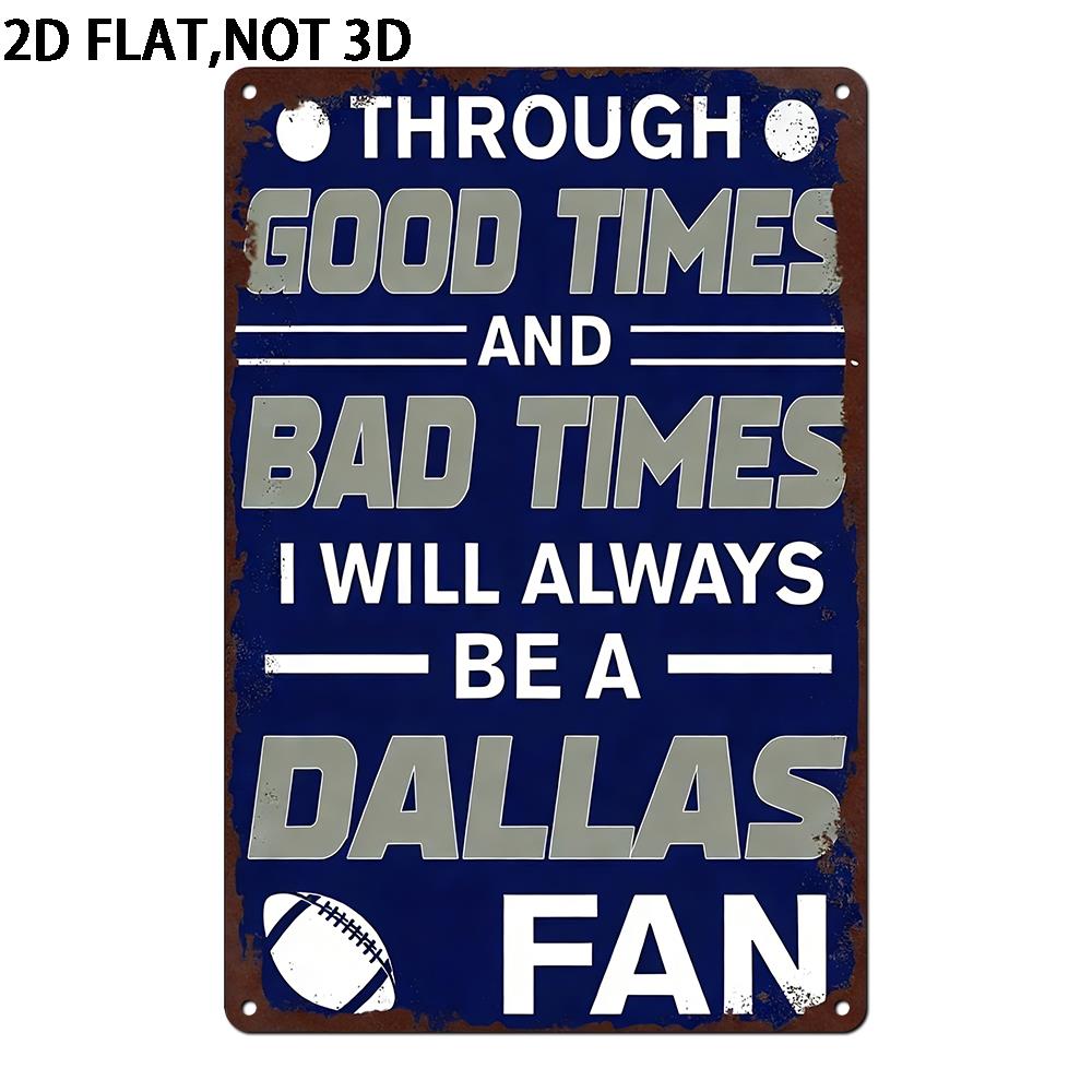 2D Flat Dallas Metal Sign, 8x1 - Home Decor Dallas review and price